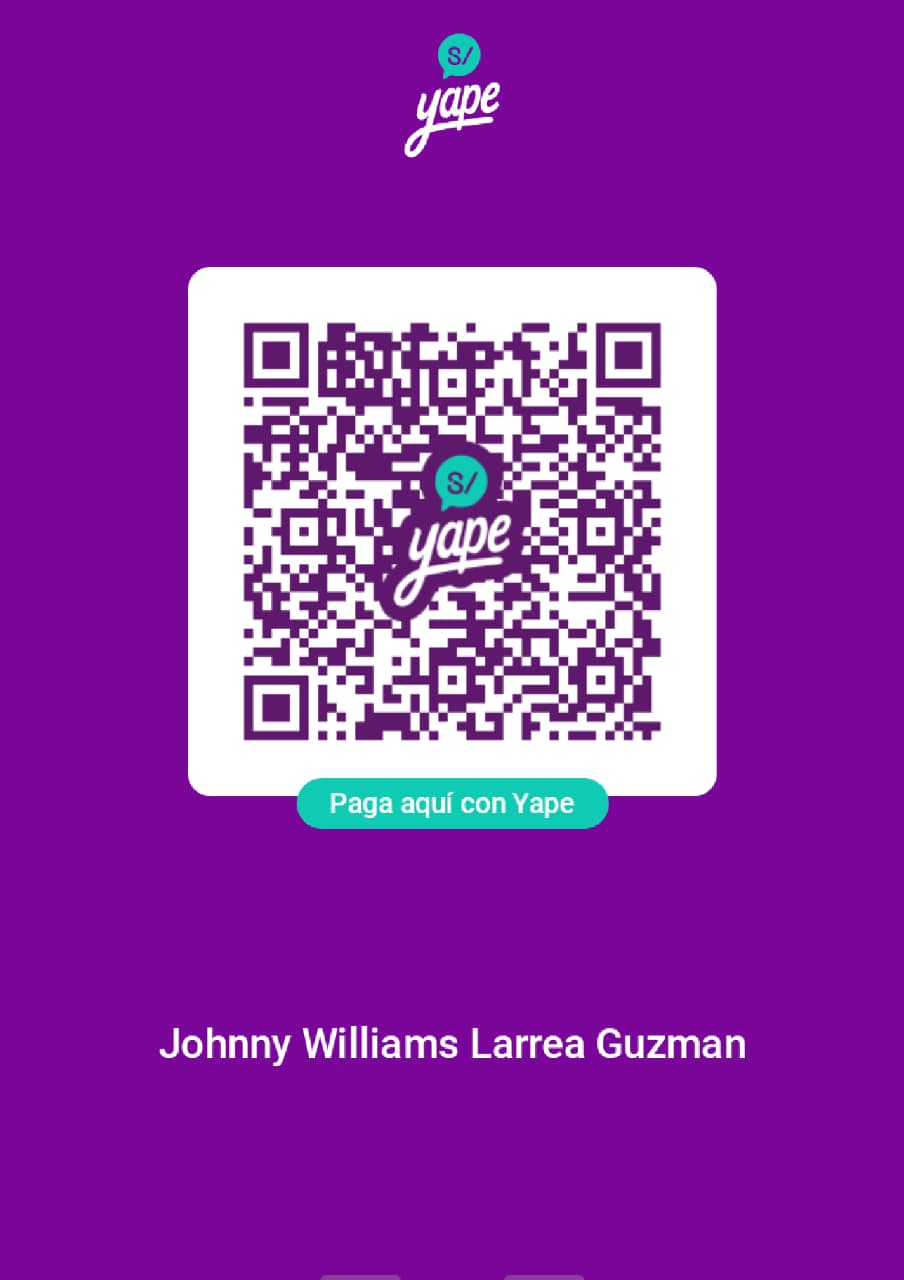 QR Yape Johnny Larrea